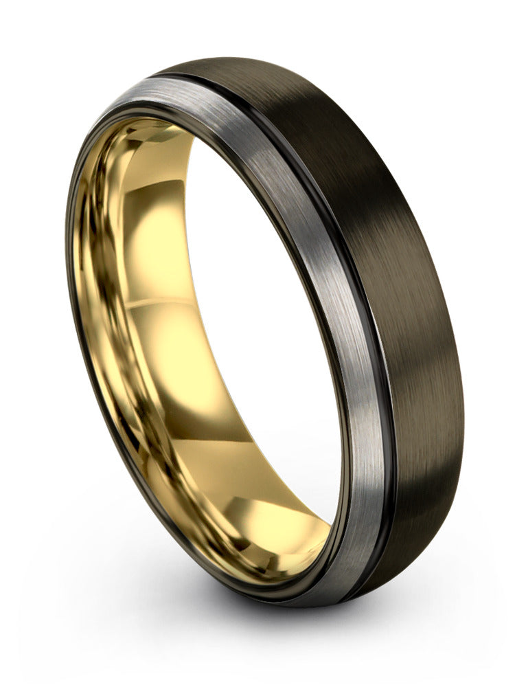 Minimalist Promise Ring Set Fiance and Fiance Wedding Bands