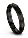 Black Ring Wedding Sets Tungsten Rings for His Black over Gunmetal Band Lady - Charming Jewelers