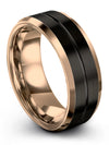 Tungsten Black Promise Band for Man Nice Wedding Band