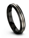 Woman&#39;s Wedding Ring Tungsten Carbide Grey Unique Bands