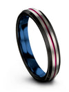 Wedding Band Set for Girlfriend and His Grey Gunmetal Tungsten Ring for Woman&#39;s - Charming Jewelers