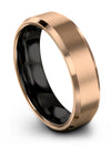 Couples Wedding Bands Sets 18K Rose Gold Wedding Ring Sets for Husband and Him - Charming Jewelers