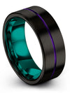 Carbide Wedding Bands Womans Guy Black Tungsten Carbide Wedding Ring Black - Charming Jewelers