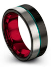 Wedding Band Black Sets Tungsten Carbide Bands for Female Black Jewelry - Charming Jewelers