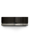 Black Plated Men&#39;s Wedding Bands Tungsten Ring Him and Boyfriend Brushed Black - Charming Jewelers