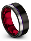 Tungsten Female Wedding Ring Engagement Ladies Band for Ladies Tungsten Solid - Charming Jewelers