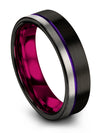 Tungsten Anniversary Ring Lady Tungsten Black Bands Male Black Rings for Teen - Charming Jewelers