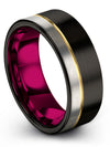 Wedding Ring Set for Mens Tungsten Carbide Ring Fiance and Him Couple Rings - Charming Jewelers