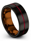 Brushed Black Tungsten Woman Anniversary Ring Exclusive Tungsten Rings Mid - Charming Jewelers