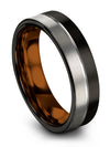Wedding Band and Bands Tungsten Woman&#39;s Black Promise Ring