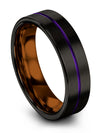 Simple Black Wedding Ring for Male Matching Tungsten Ring Customized Engagement - Charming Jewelers