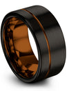 Black Matching Wedding Rings for Couples Tungsten Wedding Bands Sets for Lady - Charming Jewelers
