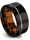 Anniversary Band and Engagement Bands Sets Tungsten Anniversary Bands Plain - Charming Jewelers