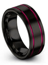 Tungsten Carbide Anniversary Band for Man Personalized Tungsten Bands - Charming Jewelers