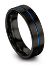 Buddhism Promise Band Engraved Tungsten Couples Bands Solid Black Customized - Charming Jewelers