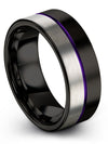 Female Wedding Ring Engravable Perfect Tungsten Band Men Simple Bands - Charming Jewelers