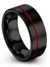 Woman&#39;s Promise Rings Unique Black and Black Carbide Tungsten Rings Customize - Charming Jewelers