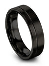 Engagement Band Wedding Bands Tungsten Wedding Band Black and Black Promise - Charming Jewelers