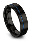 Wedding Womans Black Ring Tungsten and Black Wedding Bands for Guys 6mm 35th - Charming Jewelers
