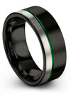 Simple Tungsten Promise Rings Man Tungsten Graduate Ring Female Promise Rings - Charming Jewelers