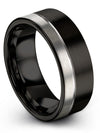 Black Rings Anniversary Ring for Guys Woman&#39;s Tungsten