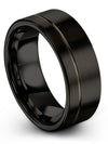 Black Tungsten Anniversary Band Sets Exclusive Tungsten Band Womans Large Band - Charming Jewelers