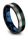 Wedding Rings Sets for Lady Fancy Tungsten Rings Mid Rings Set Black His - Charming Jewelers