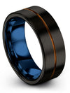 Rings Set Black Wedding Male Tungsten Couple Ring Black Cute Gifts for Brother - Charming Jewelers