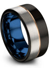 Islamic Wedding Band Black Tungsten Rings for Woman&#39;s Wedding Bands Black Love - Charming Jewelers