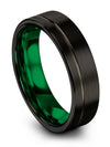 Wedding Black Bands Set for Her and His Tungsten Band Ladies Black Promise Ring - Charming Jewelers