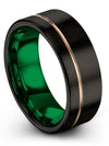 Wedding Son Tungsten Rings Fiance and Husband Brushed Black Engagement Ladies - Charming Jewelers
