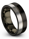 Matching Wedding Rings Sets for Boyfriend and Husband Womans Jewelry Tungsten - Charming Jewelers