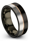 Wedding Ring Husband and Girlfriend Tungsten Band Sets Couples Matching Promise - Charming Jewelers