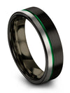Wedding Band for Carpenter Tungsten Bands for Lady Black 6mm Matching Black - Charming Jewelers