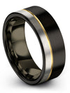 Men and Men&#39;s Wedding Bands Sets Black Woman Rings Tungsten Jewelry Rings - Charming Jewelers