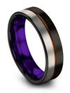 Tungsten Wedding Band Sets for Wife and Wife Black Tungsten Woman&#39;s Wedding - Charming Jewelers