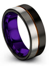 Common Wedding Bands Tungsten Promise Bands Personalized Couple Ring Engagement - Charming Jewelers
