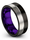 Carbide Female Promise Rings Tungsten Band 8mm Female Fathers Day Ring for Male - Charming Jewelers