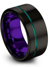 Black Wedding Ring Sets Husband and Her Tungsten Carbide Band for Couples Men&#39;s - Charming Jewelers