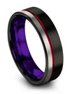 Matching Wedding Ring for Couples Black Tungsten Rings for Men and Male Sets - Charming Jewelers