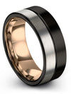 Small Promise Rings for Womans Tungsten Ring Polished Cool Couple Bands Men - Charming Jewelers