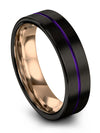 Wife and Fiance Wedding Band Sets in Black Tungsten Ring