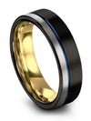Female Engraved Wedding Band 6mm Mens Tungsten Bands Her and Boyfriend Ring Set - Charming Jewelers