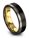 Husband and Girlfriend Black Promise Rings Sets Wedding Bands Sets Tungsten - Charming Jewelers