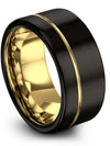 Wedding Engagement Ring Polished Tungsten Ring for Guys Mid Finger Ring - Charming Jewelers