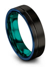 Simple Black Wedding Band for Man Tungsten Carbide Bands for Woman&#39;s Black - Charming Jewelers
