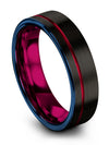 Wedding Ring Black for Fiance Tungsten His and Girlfriend Wedding Rings Sets - Charming Jewelers