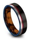 Tungsten Anniversary Ring Sets for Fiance and Girlfriend Black Man Tungsten - Charming Jewelers