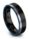 Tungsten Anniversary Band Set for Boyfriend and Fiance 6mm Men Tungsten Rings - Charming Jewelers