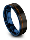 Womans Wedding Ring Unique Mens Band Tungsten Engraved Band Black Lady Present - Charming Jewelers